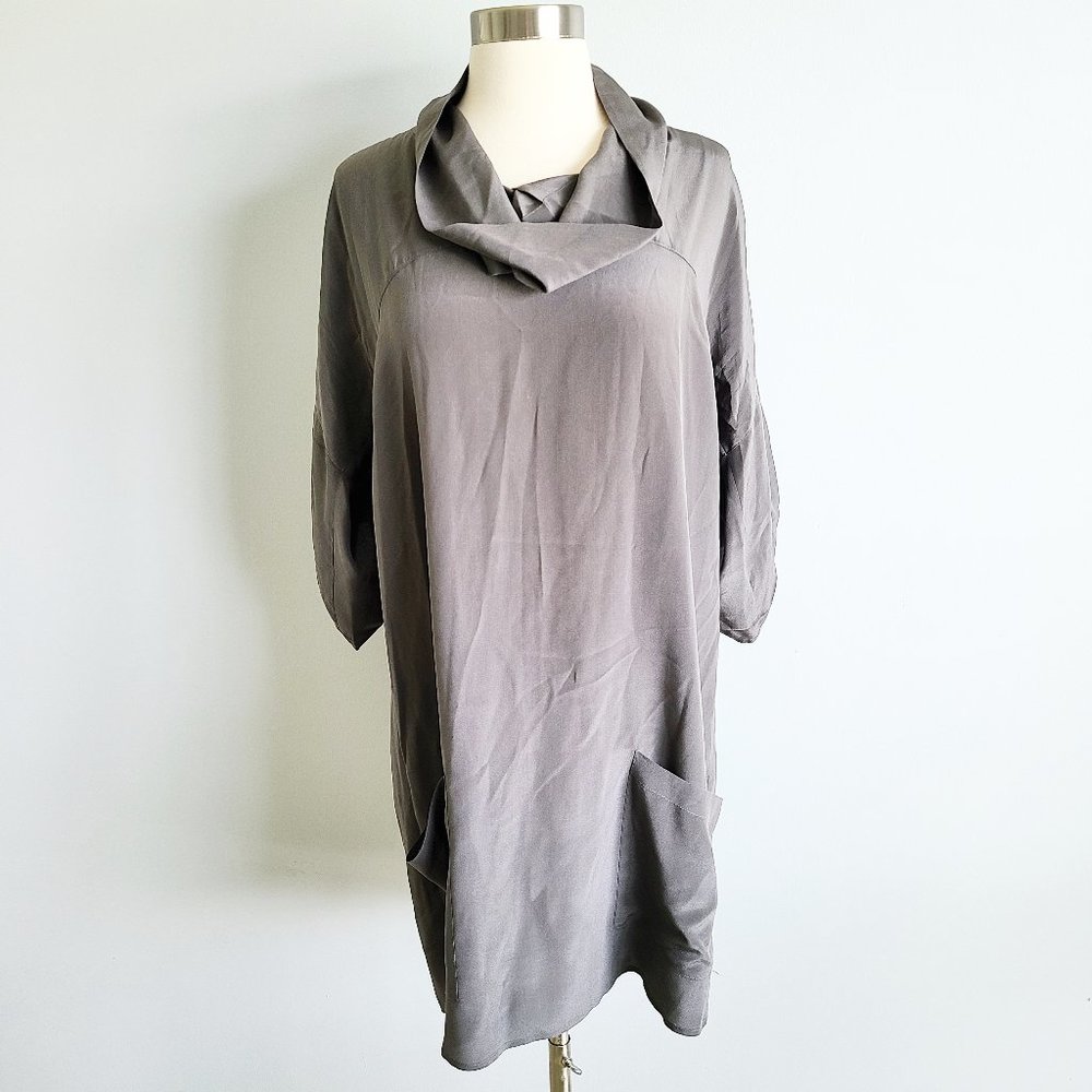 Anthropologie Fei cowl neck silk tunic